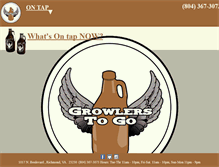 Tablet Screenshot of growlers2go.org